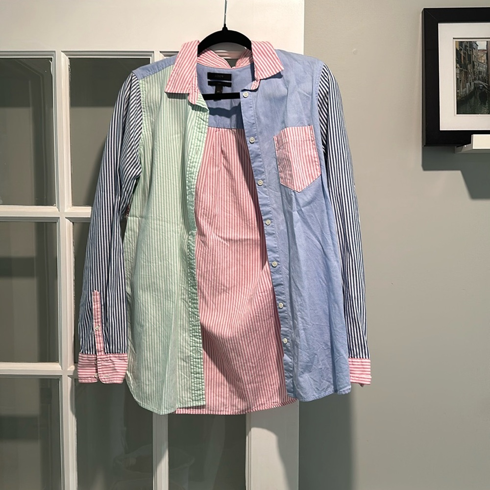 Jcrew striped button down